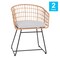 Flash Furniture Natural Rattan Rope Chairs & Lt Gray Cushions, PK 2 TW-VN015-15-NAT-LGY-GG - alternate 8